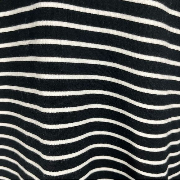 BANANA Republic tank dress horizontal stripes back zipper black white size M - Picture 7 of 12